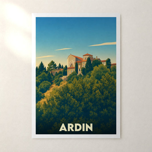 Affiche Ardin – sans cadre, accrochée au mur