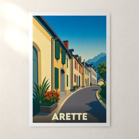 Affiche Arette – sans cadre, accrochée au mur