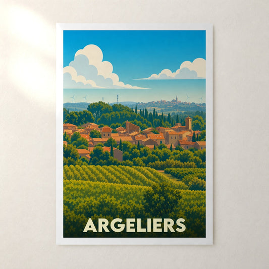 Affiche Argeliers – sans cadre, accrochée au mur