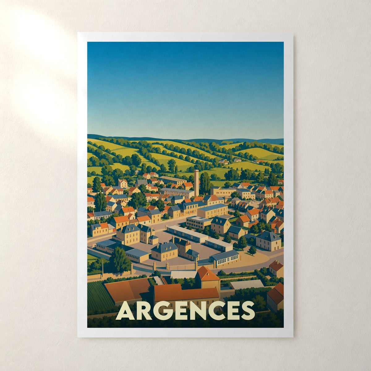 Affiche Argences – sans cadre, accrochée au mur