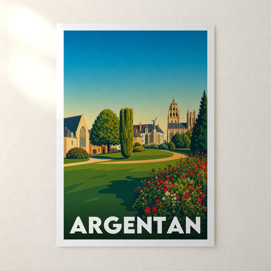 Affiche Argentan – sans cadre, accrochée au mur