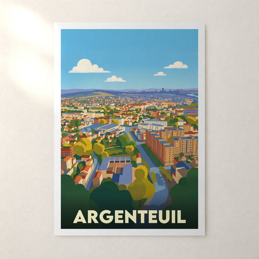 Affiche Argenteuil – sans cadre, accrochée au mur