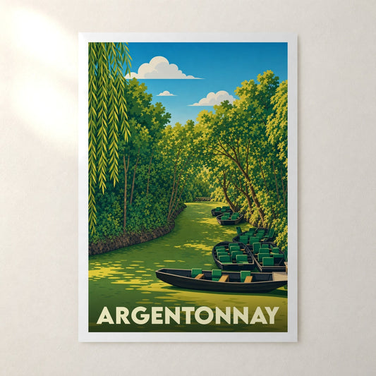 Affiche Argentonnay – sans cadre, accrochée au mur