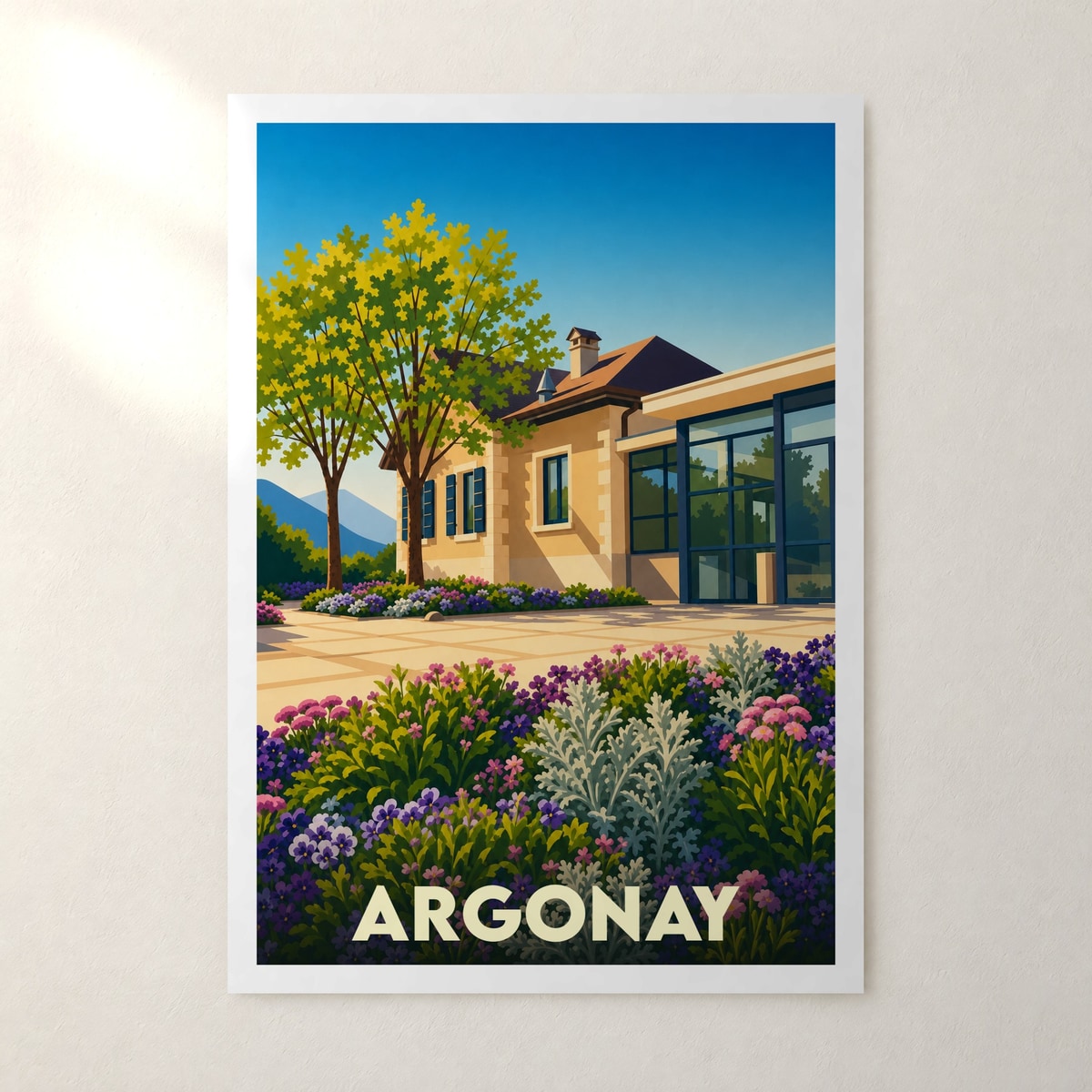Affiche Argonay – sans cadre, accrochée au mur