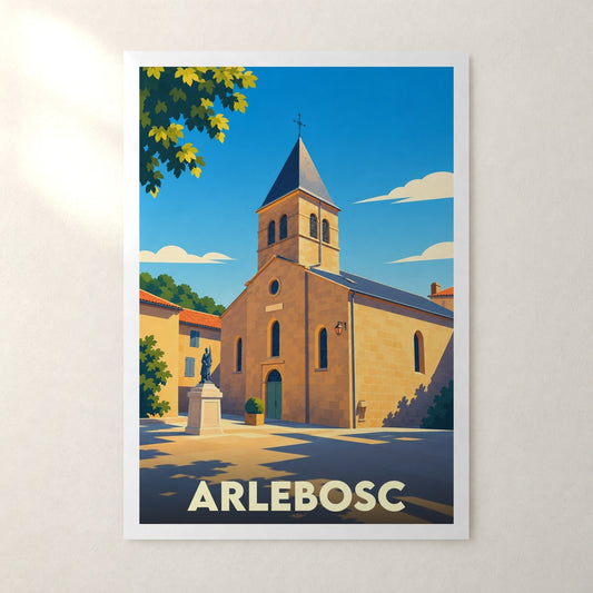 Affiche Arlebosc – sans cadre, accrochée au mur