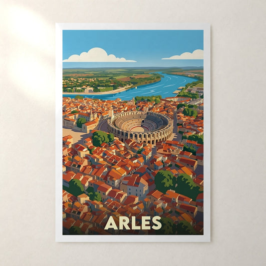 Affiche Arles – sans cadre, accrochée au mur