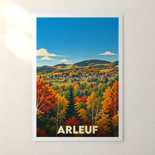 Affiche Arleuf – sans cadre, accrochée au mur