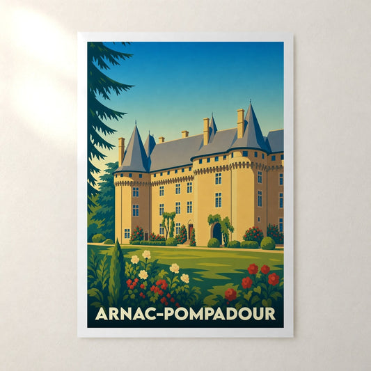Affiche Arnac-Pompadour – sans cadre, accrochée au mur