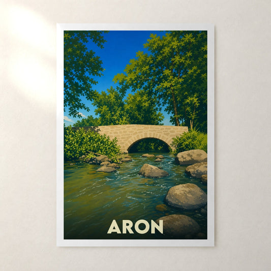 Affiche Aron – sans cadre, accrochée au mur