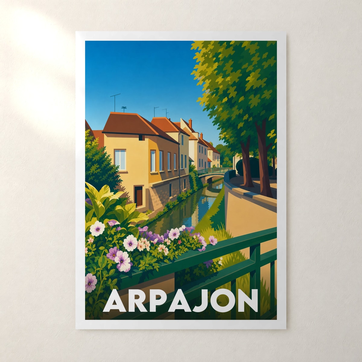 Affiche Arpajon – sans cadre, accrochée au mur
