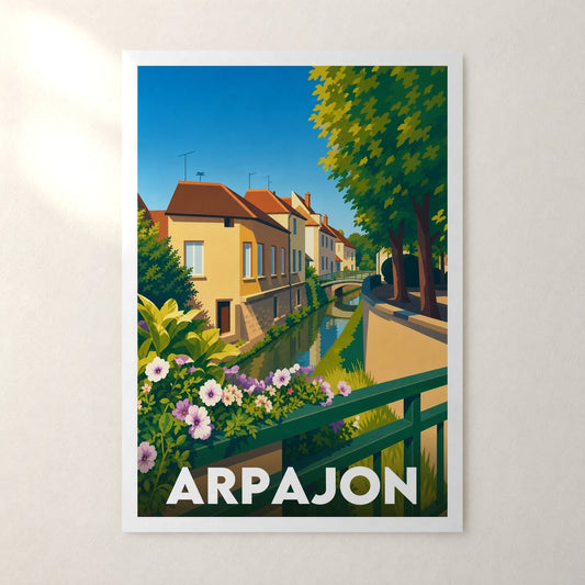 Affiche Arpajon – sans cadre, accrochée au mur