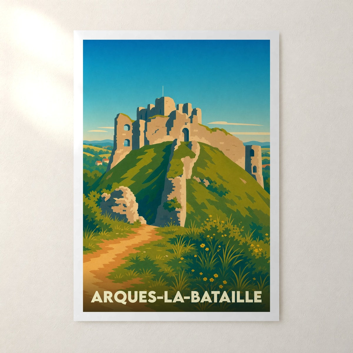 Affiche Arques-la-Bataille – sans cadre, accrochée au mur