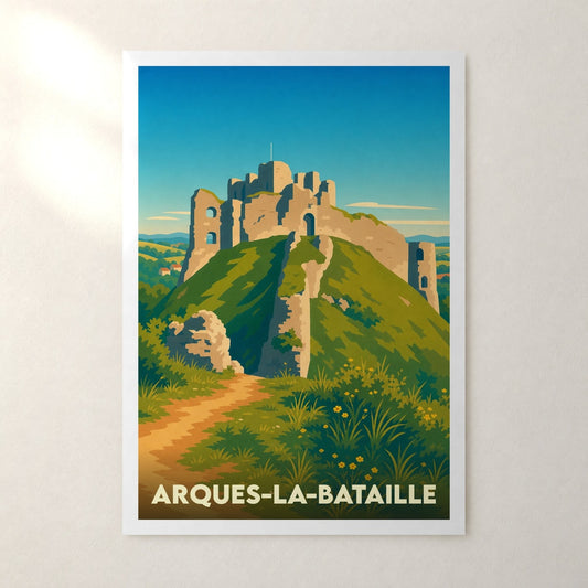 Affiche Arques-la-Bataille – sans cadre, accrochée au mur