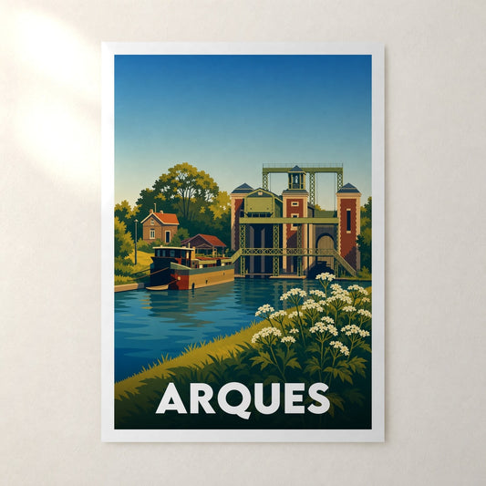Affiche Arques – sans cadre, accrochée au mur