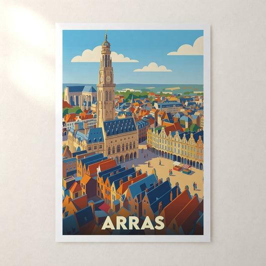 Affiche Arras – sans cadre, accrochée au mur