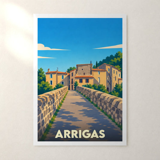 Affiche Arrigas – sans cadre, accrochée au mur