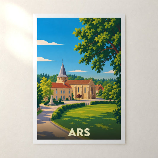 Affiche Ars (Creuse) – sans cadre, accrochée au mur
