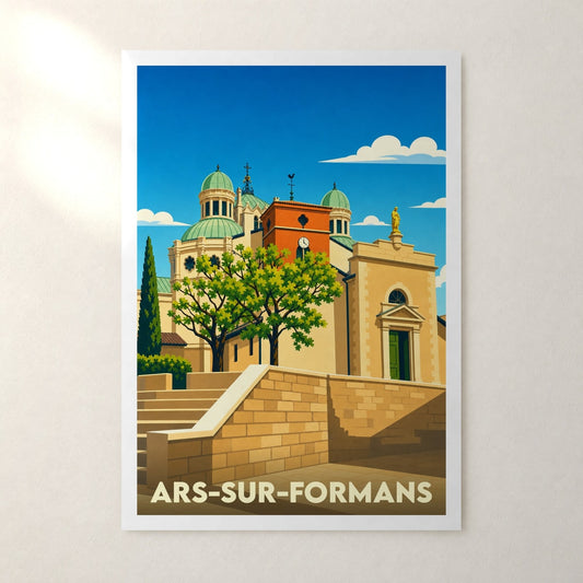 Affiche Ars-sur-Formans – sans cadre, accrochée au mur