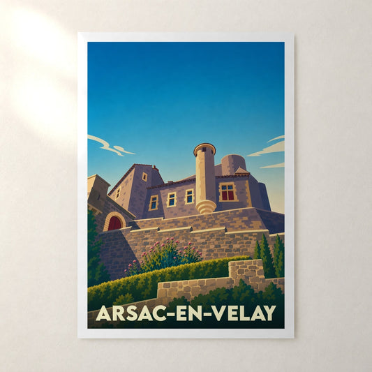 Affiche Arsac-en-Velay – sans cadre, accrochée au mur
