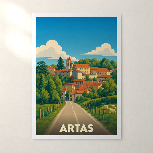 Affiche Artas – sans cadre, accrochée au mur
