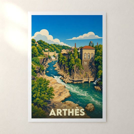 Affiche Arthès – sans cadre, accrochée au mur