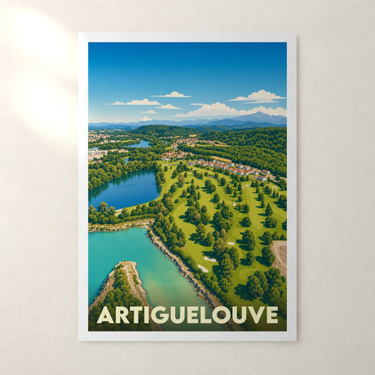 Affiche Artiguelouve – sans cadre, accrochée au mur