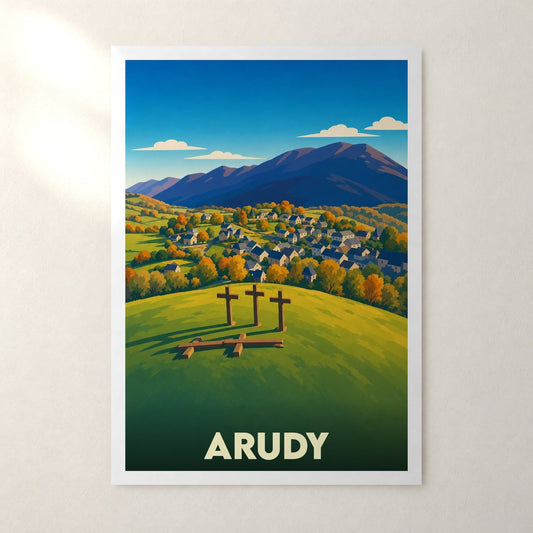 Affiche Arudy – sans cadre, accrochée au mur