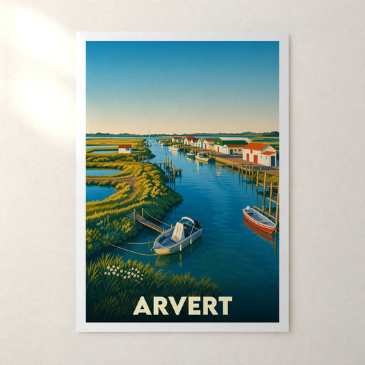 Affiche Arvert – sans cadre, accrochée au mur