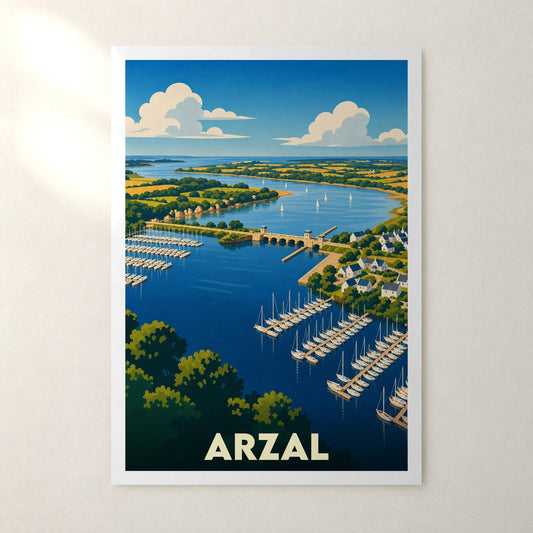 Affiche Arzal – sans cadre, accrochée au mur