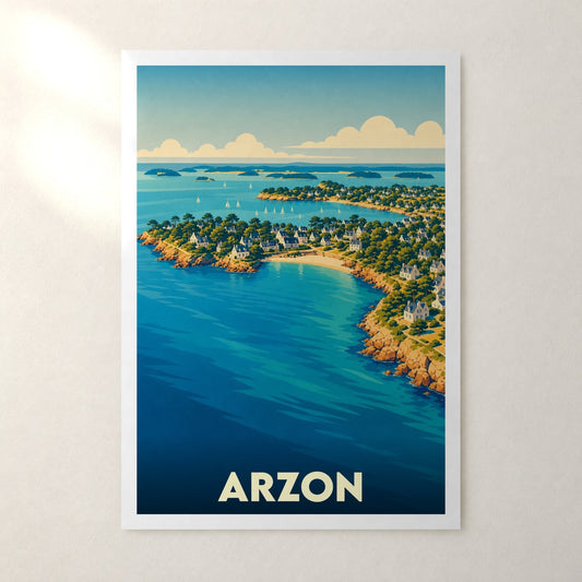 Affiche Arzon – sans cadre, accrochée au mur