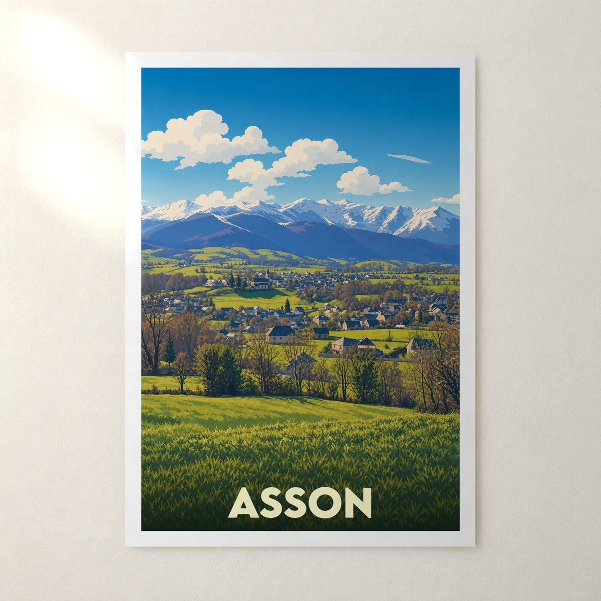 Affiche Asson – sans cadre, accrochée au mur