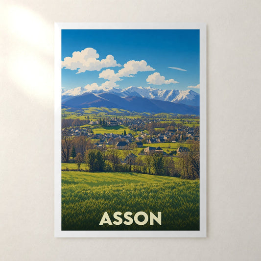 Affiche Asson – sans cadre, accrochée au mur