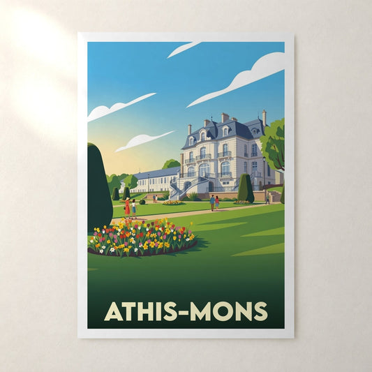 Affiche Athis-Mons – sans cadre, accrochée au mur