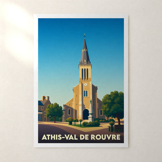 Affiche Athis-Val de Rouvre – sans cadre, accrochée au mur
