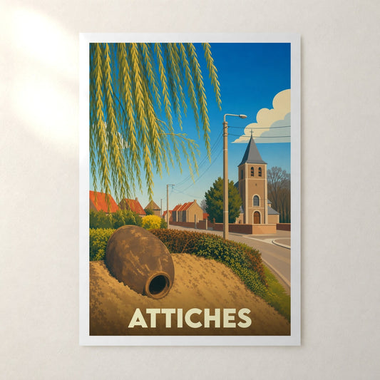 Affiche Attiches – sans cadre, accrochée au mur