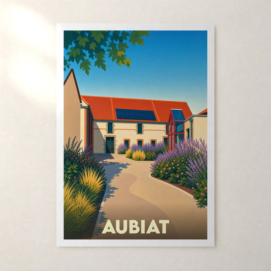 Affiche Aubiat – sans cadre, accrochée au mur