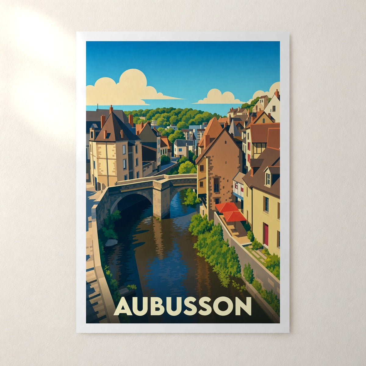Affiche Aubusson – sans cadre, accrochée au mur