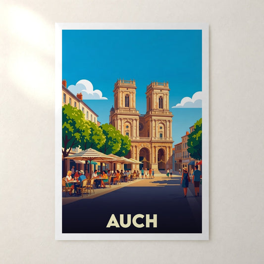 Affiche Auch – sans cadre, accrochée au mur
