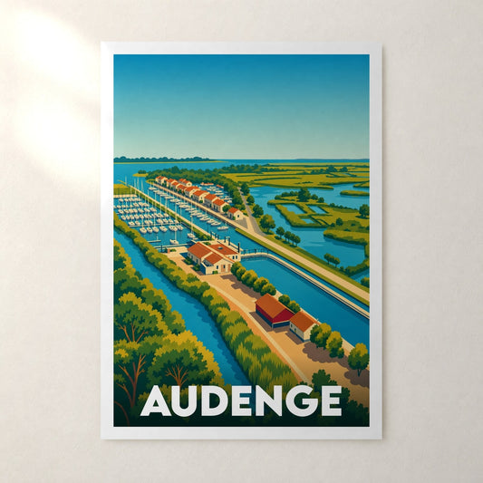 Affiche Audenge – sans cadre, accrochée au mur