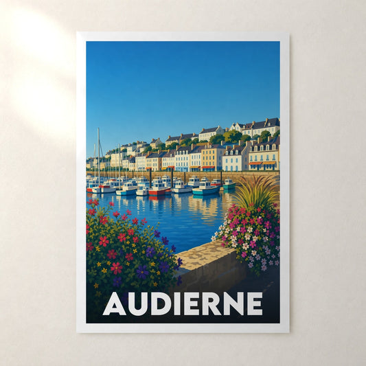 Affiche Audierne – sans cadre, accrochée au mur