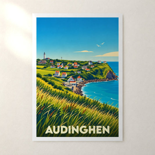Affiche Audinghen – sans cadre, accrochée au mur