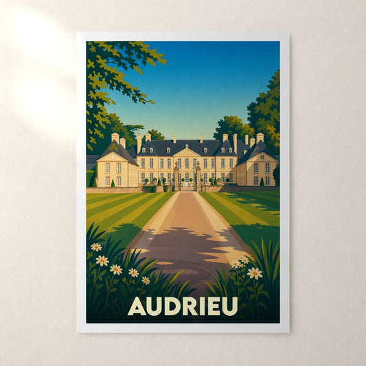 Affiche Audrieu – sans cadre, accrochée au mur