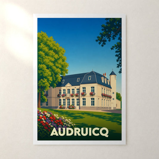 Affiche Audruicq – sans cadre, accrochée au mur