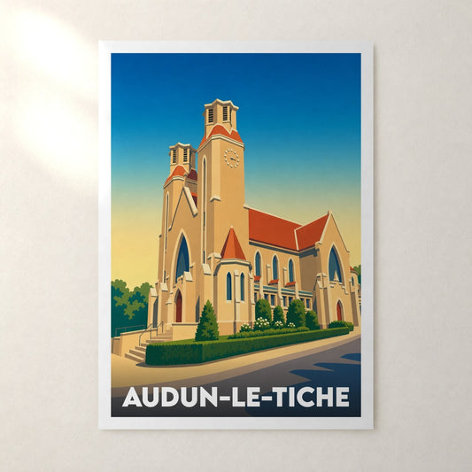 Affiche Audun-le-Tiche – sans cadre, accrochée au mur
