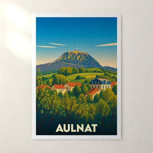 Affiche Aulnat – sans cadre, accrochée au mur