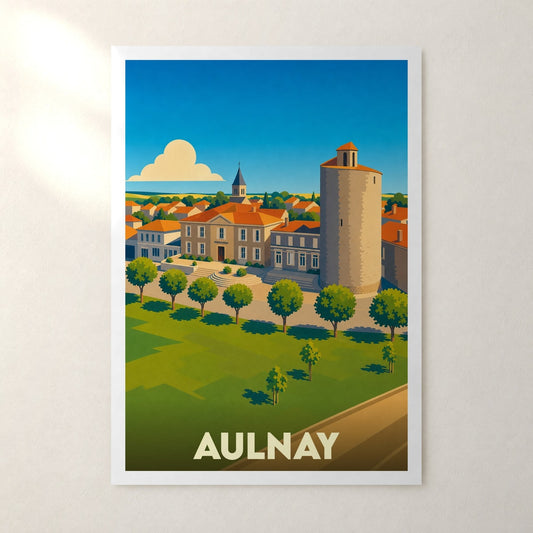 Affiche Aulnay – sans cadre, accrochée au mur