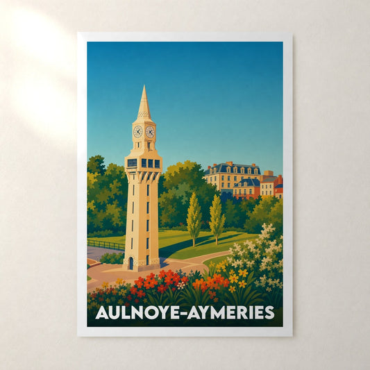 Affiche Aulnoye-Aymeries – sans cadre, accrochée au mur