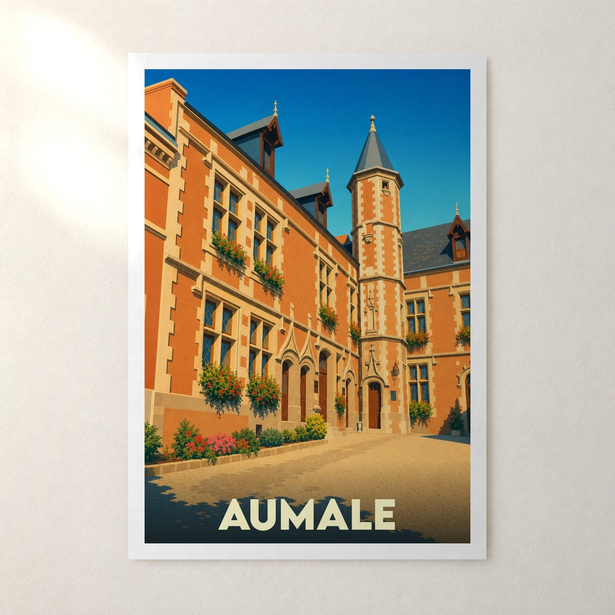Affiche Aumale – sans cadre, accrochée au mur
