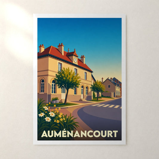 Affiche Auménancourt – sans cadre, accrochée au mur
