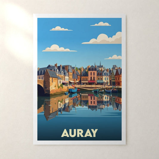 Affiche Auray – sans cadre, accrochée au mur
